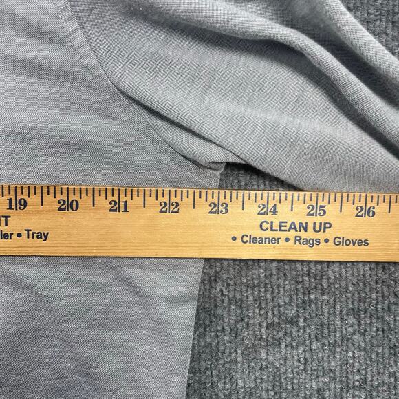 Travis Mathew Button Down OU Golf Shirt Men's Large Gray Long Sleeve Stretch - Picture 7 of 12